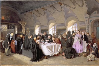 The Refectory by Vasili Grigorevich Perov
